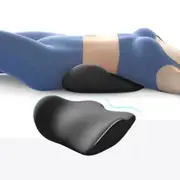 Lumbar Support Pillow Memory Foam Cushion-Black