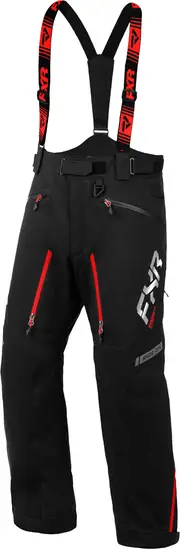 FXR Mission FX Snowmobile Pants, black-red, Size 2XL for Men Black Red