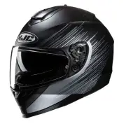 C70N Sway Black White Full Face Helmet