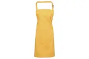Premier Ladies/Womens Colours Bip Apron With Pocket / Workwear (Sunflower) (One Size)