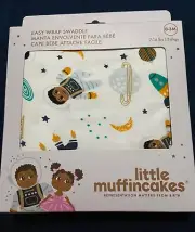 Little Muffincakes Baby Swaddle 100% Cotton, Astronaut and Space Theme