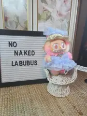 Labubu Clothes Baby Blue Dress With Hat Clothes For Labubu's