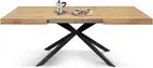 Extendable Table Plan IN Melamine Legs Crossed Metal CMS 140 Or 160