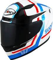 Suomy Track-1 Ninety Seven, full face helmet , color: White/Red/Blue , size: XL