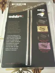 Addi Click Basic 2 Needle Tips for Circular Knitting Needles Brass US 7 Basic