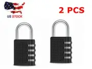 2- 3 Combination Lock Resettable 4-Digit Anti Rust Weatherproof Padlock US Sale