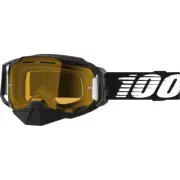 100% Armega Snow Goggles - Black - Yellow