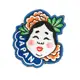 日本Q版 白臉能面具 地標熨燙刺繡背膠補丁 袖標 布標 布貼 補丁 貼布繡 臂章 (5.1折)