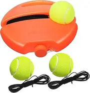 Kisangel 1 Set Rebound Base Tennis Ball Machine Trainer Rebound Ball Tennis Trainer Rebounder Tennis Self Practice Tennis Rebounder Tennis Training Tool Tennis Self Trainer Orange Plastic