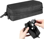 [BESPORTBLE] Multifunctional Eyeglass Pouch Soft Travel Case Internal Dividers for Dual Use