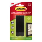Command 17206BLK-ES Foam Large Picture Hanging Strip 4 lbs. Capacity (Pack of 6)
