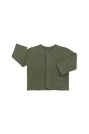 [Bonds] Bonds Kids Teddy Fleece Jacket in Hiker Green Size: 6 6 Hiker Green