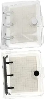 PLAFOPE 2 Sets Transparent Notebooks with Each Convenient Portable Notepads for Daily Writing for Scrapbooking and Recording Experiences