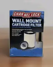 CHANNEL LOCK ~ WALL MOUNT CARTRIDGE FILTER #326275 Includes Retainer *Brand New*