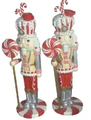1 Sugared nutcracker candy sweets peppermint cupcake Pink Candy 14”
