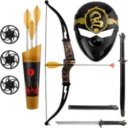 10Pcs Ninja Role Play Kits For Kids with Sword Mask Bow Arrow Set Christmas Gift