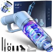 Handheld Vacuum Cleaner, 16000Pa Handheld Vacuum Cleaner Battery Bagless Test Winner, Battery Handheld Vacuum Cleaner Wet/Dry, 120 W Car Vacuum Cleaner, Wireless Handheld Vacuum Cleaner for Car/Home,