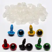2Set 8mm 5 Colors Washers Plastic Safety Eyes Teddy Bear Doll Puppets Toys Handmade Craft DIY Tool