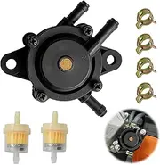 [Yenblow] Vacuum Fuel Pump Kit, Gas Fuel Filter with Clamps, Fuel Pump Compatible with Kohler 17HP-25 HP Briggs and Stratton John Deere Honda Yamaha Lawn Mower Tractor Small Engine