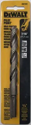 DEWALT DW1928 7/16-Inch Gold Ferrous Oxide Pilot Point Twist Drill Bit