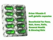 Evion 400 mg Capsule Vitamin E For Face Hair Acne Nails - 200 Capsules