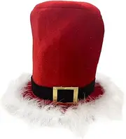 Christmas Top Hat Xmas Hat Christmas Costume Accessories Santa Hat for Fancy Dress Props Carnival Holidays Stage Performance