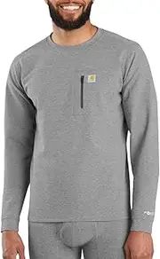 [CARHARTT] Men's Base Force Heavyweight Thermal Base Layer Long Sleeve Pocket Shirt