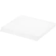 Plymor Frosted Acrylic Square Base (Angled-Front for Label), 4"W x 4"D x 0.375"H