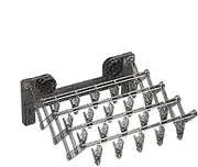 Suction Cup Sock Hanger | Suction Cup Drying Hanger with Clip,Space Saving Clothes Rack Multipurpose Household Supplies for Towels