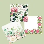 Decoupage Paper Napkins Roses Floral - 3-pack 60 Luncheon Napkins Free Shipping