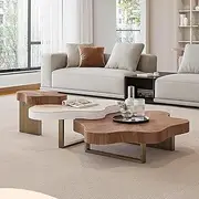 Eureka Cloud Shape Solid Wood Coffee Table Set