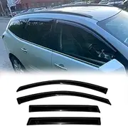 Original Side Rain Guards, 4pcs Out-Channel Tape-On Nice Wind Deflector Set, Window Visors fit for 2009-2017 Chevrolet Traverse 94161