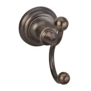Elements BHE5-02 Fairview Double Robe Hook - Bronze