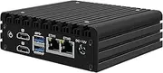 HUNSN Micro Firewall Appliance, Mini PC, OPNsense, Untangle, VPN, Router PC, Intel Celeron N3160, RJ13f, AES-NI, 2 x Realtek RTL8111H LAN, 2 x HDMI, 2 x USB3.0, 8G RAM, 256G SSD