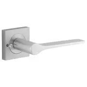 Como Lever Square Rose Privacy Kit (Inbuilt Privacy) Brushed Chrome