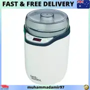 Davis & Waddell 2-in-1 Electric Yoghurt Maker/Fermenter – White/Grey