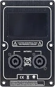 Speaker Junction Box - Double 4-Core Socket Audio Input Wiring Board | Binding Post Terminal Cable Connector, Subwoofer Audio Accessories