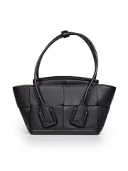 Black Leather Mini Arco 29 Bag