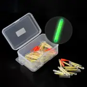 50pcs Mini Fishing Chemical Light Fluorescent Rod Clip-On Dark Glow Stick Night