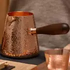 Coffee Tea Set Turkish Greek Arabic Coffee Pot with Wooden Handle Milk Pitcher
