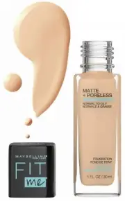 Maybelline Fit Me Matte + Poreless Liquid Foundation Makeup, 1 fl; oz; Oil-Free