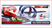 Brand New! Hot Wheels Flying Customs Thrill Drivers Corkscrew Track Set & 2 Cars