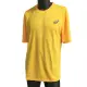 Asics T-Shirts [K11615-08 男女 短袖 T恤 運動 排汗 吸濕 快乾 柔軟 舒適 台灣製 黃銀
