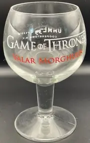 2014 Ommegang Brewery HBO Game of Thrones Valar Morghulis Beer Glass 6" GOT