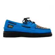 Sperry Top-Sider x Pleasures A/O 3-Eye Blue/Leopard Boat Shoes STS24914