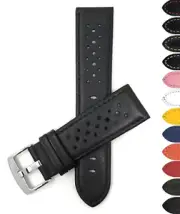 18mm Leather Rally Strap, Watch Band for Cartier Cle