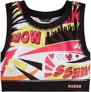 [GUESS] Girls' Big Athletic Bra, Popstar Yellow Multi, 10