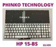 Keyboard for HP 15-BW 15-BS 15G-BX 15-BU 15Q-BY 15-CC 15-CD Backlight Silver