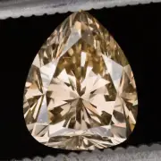2.5 CARAT PEAR SHAPE DIAMOND FANCY YELLOW BROWN CHAMPAGNE NATURAL TEARDROP LOOSE