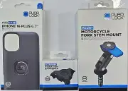 QUAD LOCK KIT iPHONE 16+ MAG Case, Dampener, FORK STEM Mount *EXPRESS*